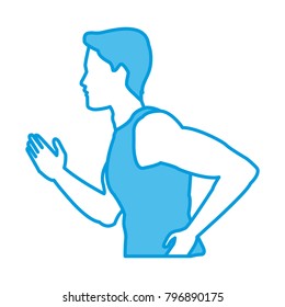 Fitness man running