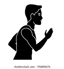 Fitness man running