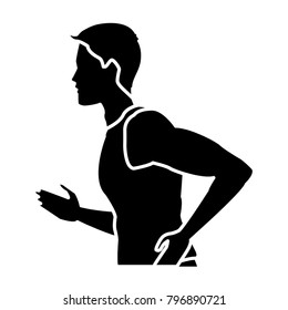 Fitness man running