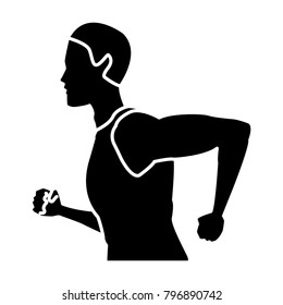 Fitness man running