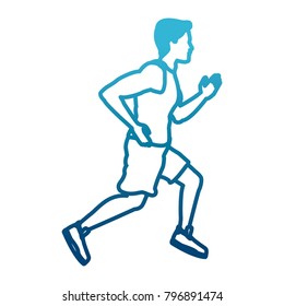 Fitness man running