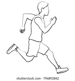 Fitness man running