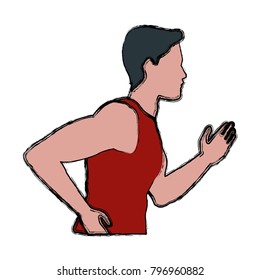 Fitness man running