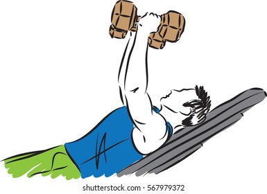 fitness man vector illustration