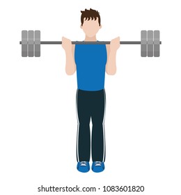 fitness man weight exercise training