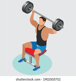 Fitness Man And Woman Doing Exercise. Workout Girl And Guy Vector  Illustration Isolated On A White Background. Healthy Lifestyle Set.