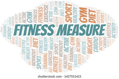 Fitness Measure word cloud. Wordcloud made with text only.