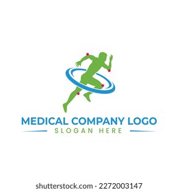 fitness medicine logo in vector