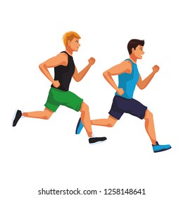 fitness men running