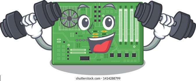 Fitness motherboard isolated with in the characater