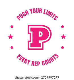 Diseños de Vector de Motivación de Fitness Empujan sus Límites