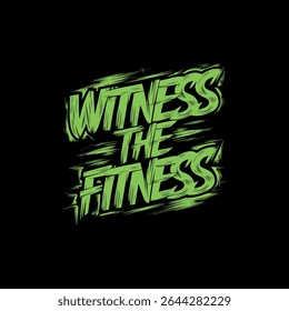 Fitness motivational graffiti typography t-shirt design print