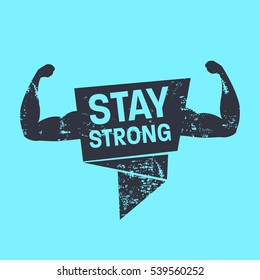 Fitness motivational quote. Perfect for wall decoration and t shirt design