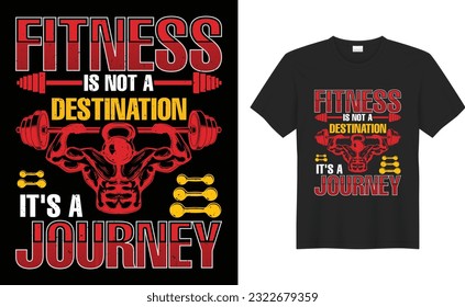 La tipografía motivacional de fitness Diseño de camisetas editable Print Perfect Vector. El ejercicio de gimnasia personalizado merchandising Workout color shirt mug, chicos y chicas, plantilla de diseño y concepto.