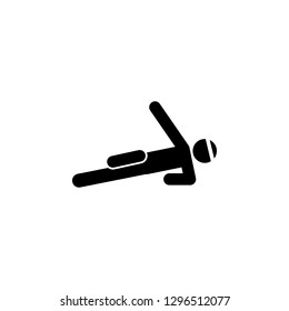 fitness, movement, plank icon. Element of fitness illustration. Signs and symbols icon can be used for web, logo, mobile app, UI, UX on white background