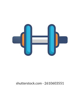Fitness Multi-Angle Weighted Ab Roller Icon. Design of Fitness and Gym Icons.