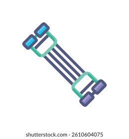 Fitness Multi-Grip Chest Expander Icon. Design of Fitness and Gym Icons.