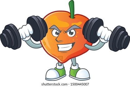 Fitness nectarian fresh cartoon character with mascot
