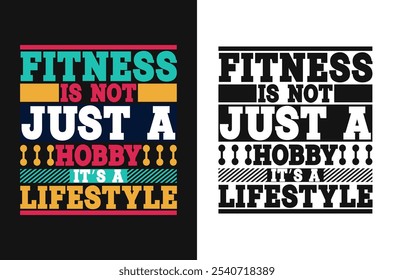 Fitness is not just a hobby, it’s a lifestyle: Uplifting Vector Illustration for Daily Motivation