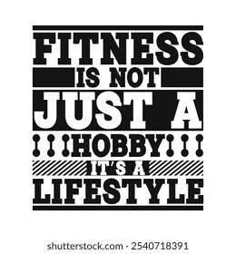 Fitness is not just a hobby, it’s a lifestyle: Uplifting Vector Illustration for Daily Motivation