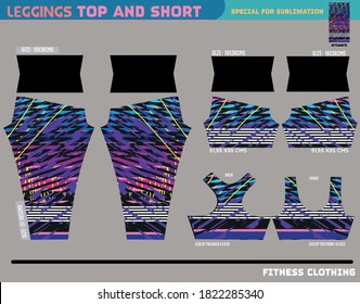 fitness pants top and short,sport wear ready to use