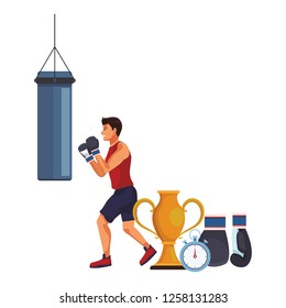 Fitness people cartoon