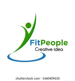 Fitness People Logo Design Template Vector EPS 10