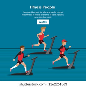 Fitness people poster