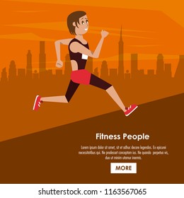 Fitness people poster