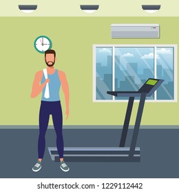 Fitness people training