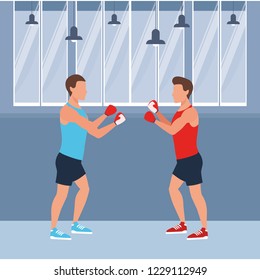 Fitness people training