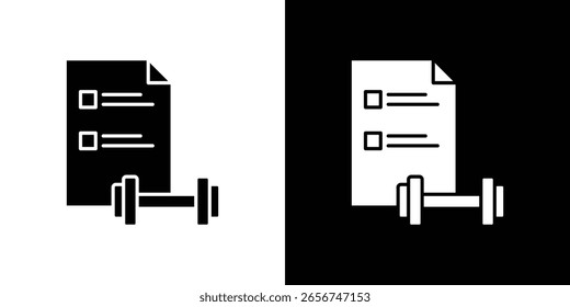 Gráficos escalables del Vector del icono del Plan de la aptitud