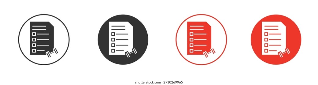 Icono del Plan de la aptitud. diseño del Vector del Web