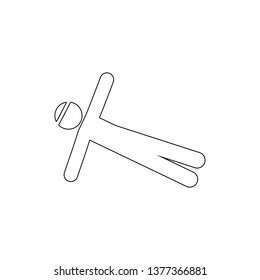 fitness, plank outline icon. Element of fitness illustration. Signs and symbols icon can be used for web, logo, mobile app, UI, UX 