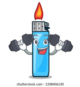 Fitness plastic lighters in the character shape