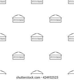 Fitness plate vector icon