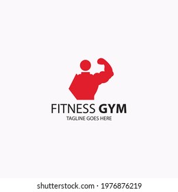 Fitness point logo design template. Vector illustration