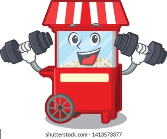 Fitness popcorn machine character