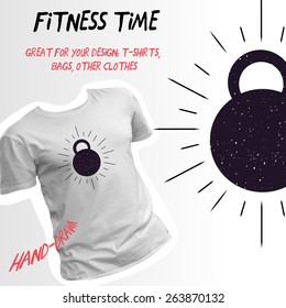 Fitness print for clothes