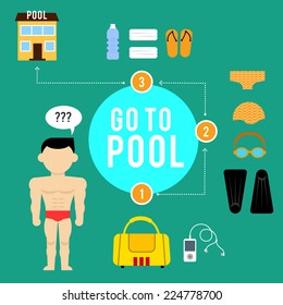 fitness program infographics vector