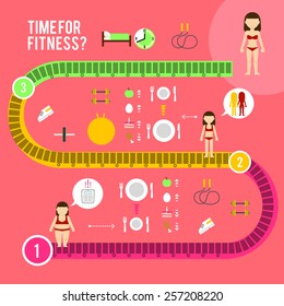 fitness program infographics vector, fitness infographics, sports infographics, Sports Health Infographics, sport woman infographics