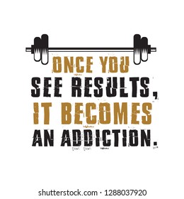 Fitness Quote and Saying, Best for Print Design like poster, t shirt and other