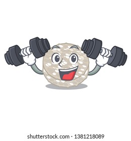 Fitness rice cakes in a jar character