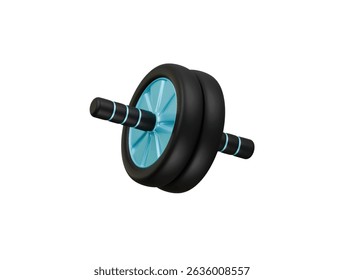  fitness roller icon 3d illustration render