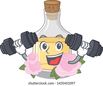 Fitness rose oil stored character the glass