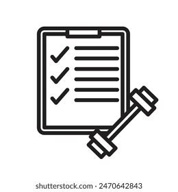 Fitness Routine Icon for Exercise Plans, Health Goals, and Workout Schedules