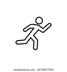 Fitness Running Icon Ideal for Sports and Exercise