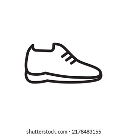 Fitness Running Shoes Icon Illustration. vector daily shoes