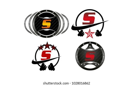 Fitness S Vector Template Set