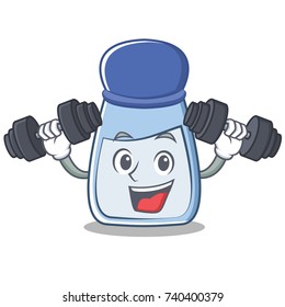Fitness salt character cartoon style